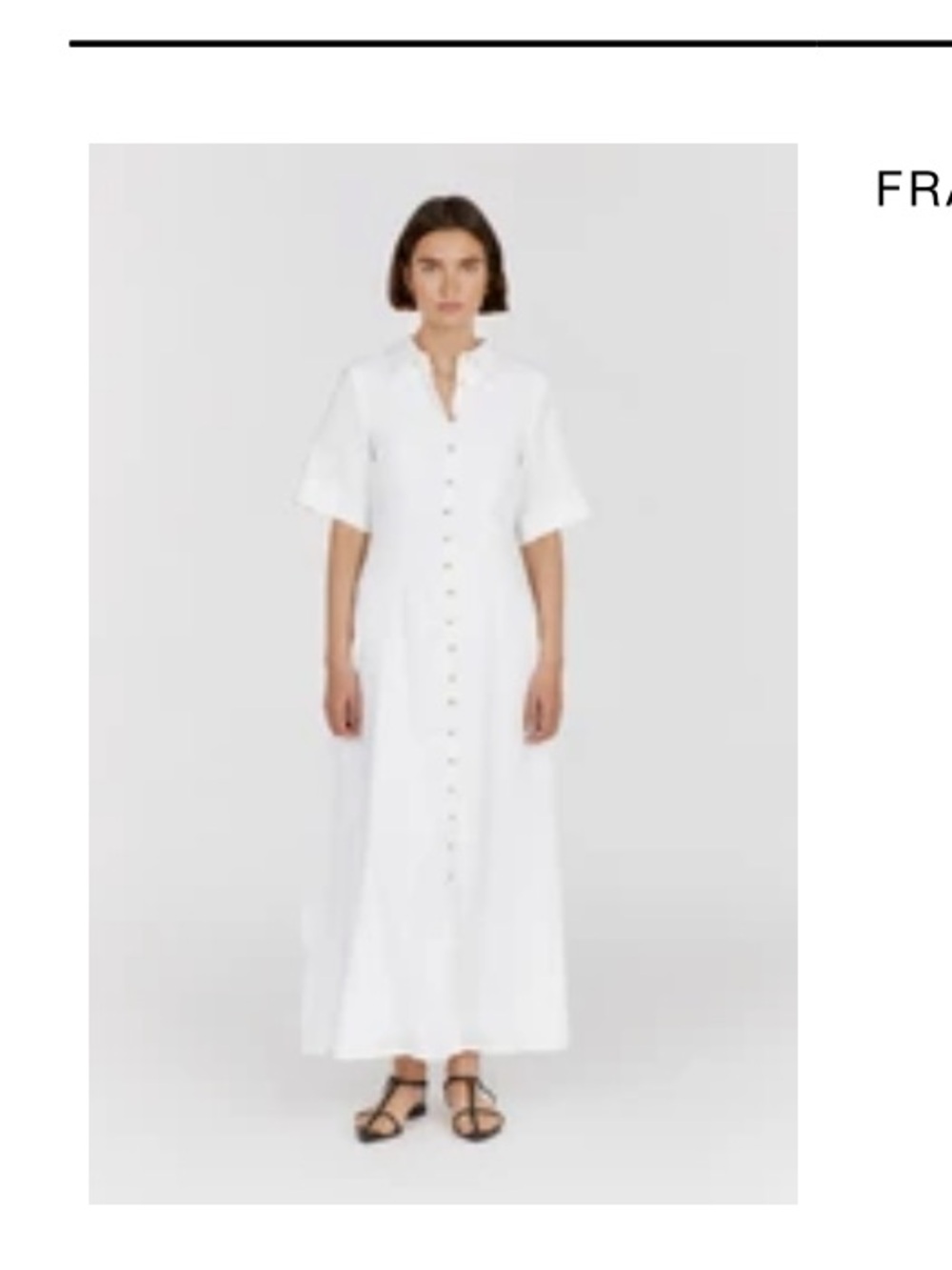 DISSH Frannie white Midi Dress